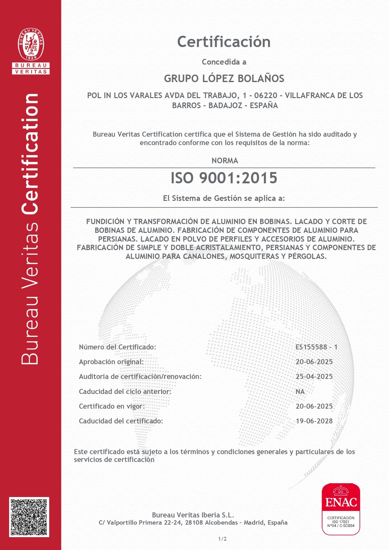 Certificado ISO 9001